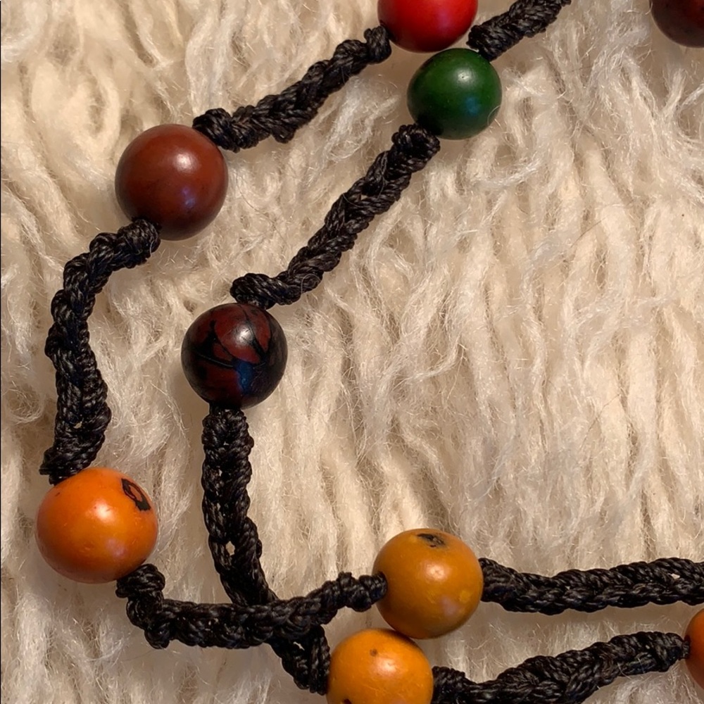 Natural REAL Multi-SEED POD Braided Necklace